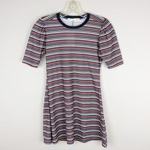 C&C California | Multicolor Striped Shirt Dress-H9